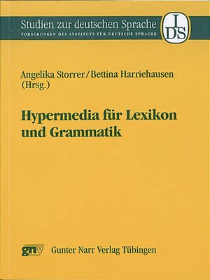 cover image of Hypermedia für Lexikon und Grammatik